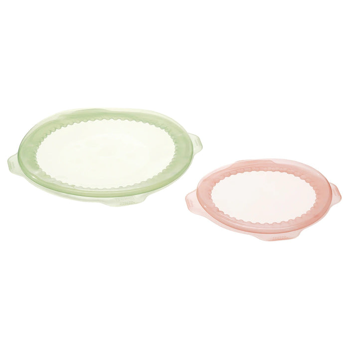 OVERMATT food cover, set of 2, silicone