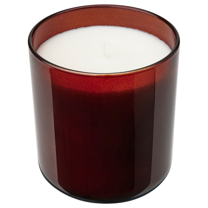 STORTSKON Scented candle in glass, Berries/red, 50 hr