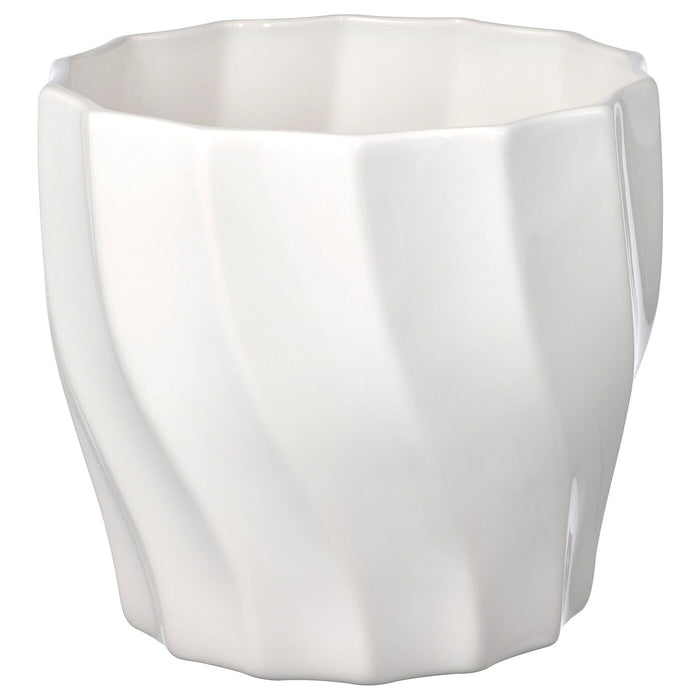 GYLLENBAR Plant pot, in/outdoor off-white, 15 cm