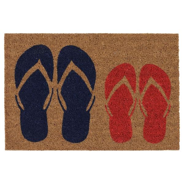 MJOLS door mat 40x60 cm blue/red