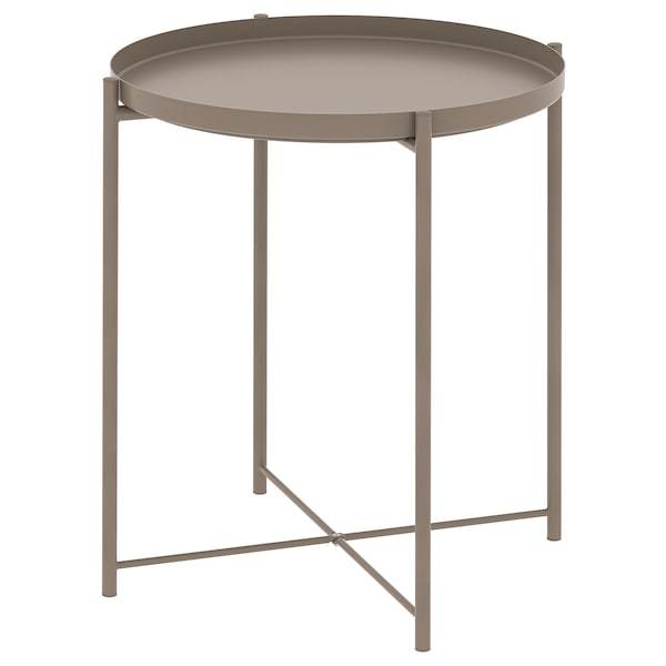 GLADOM tray table, dark grey-beige, 45x53 cm