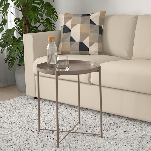 GLADOM tray table, dark grey-beige, 45x53 cm