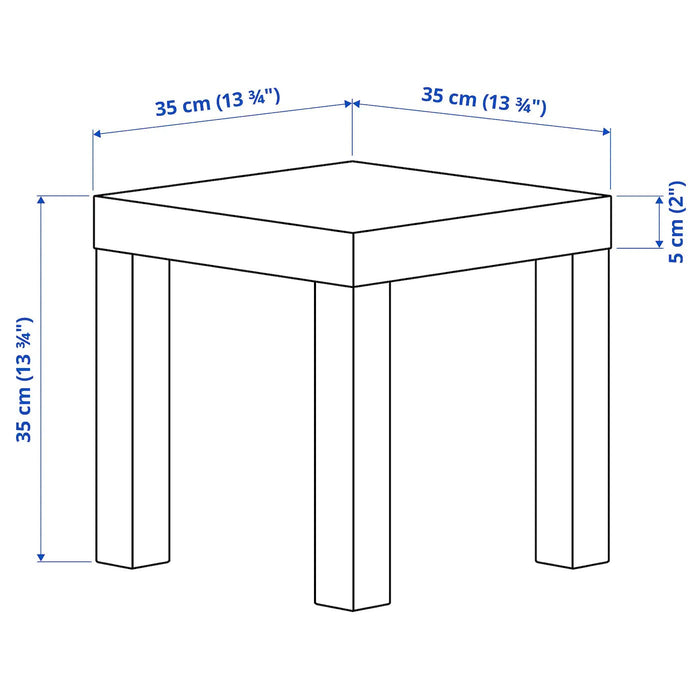 LACK Side table, white 35x35 cm