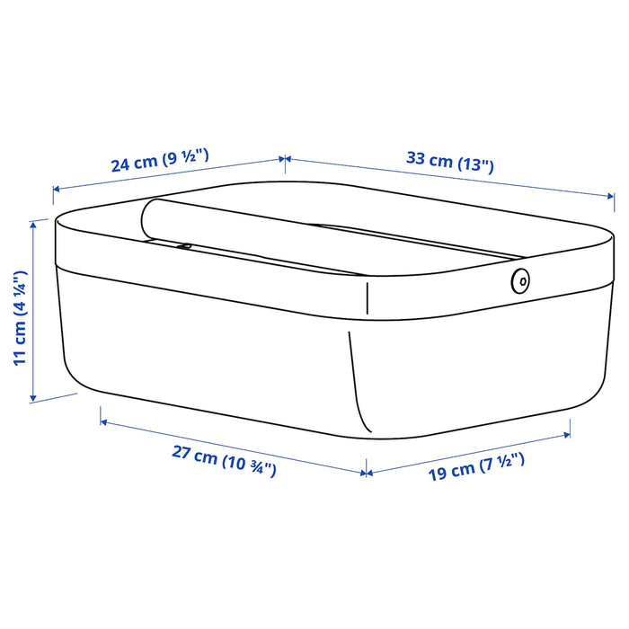 RISATORP Basket with compartments, 33x24x11 cm