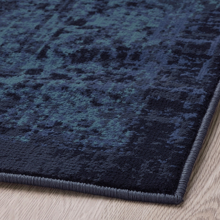 VONSBAK Rug, low pile, dark blue, 80x180 cm