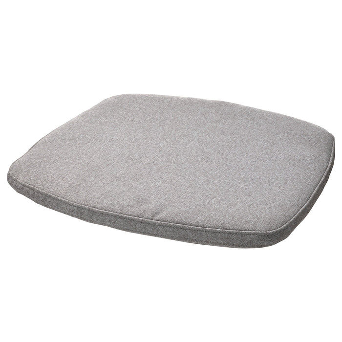 ALVGRASMAL Chair pad, grey, 32.6/31.3x33x3 cm