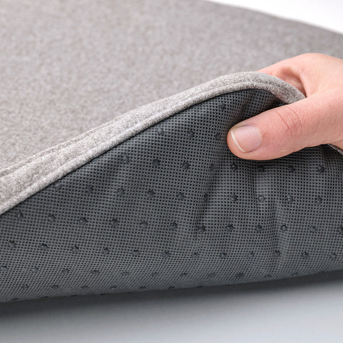 ALVGRASMAL Chair pad, grey, 32.6/31.3x33x3 cm