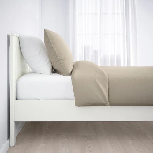 SONGESAND bed frame, white/LurOy, 150x200 cm