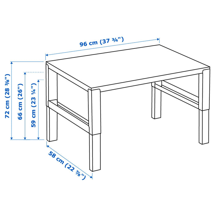 PAHL Desk, white 96x58 cm