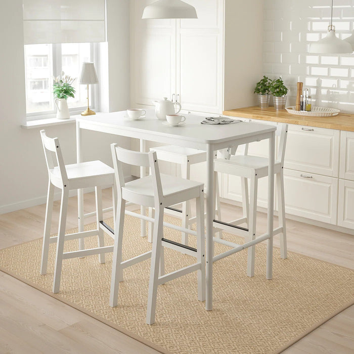 TOMMARYD Table, white, 130x70x105 cm