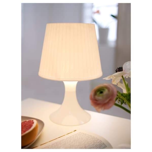 LAMPAN Table lamp, white 29 cm