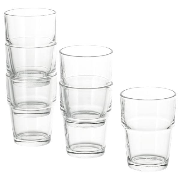 REKO glass 17 cl, clear glass (set of 6)