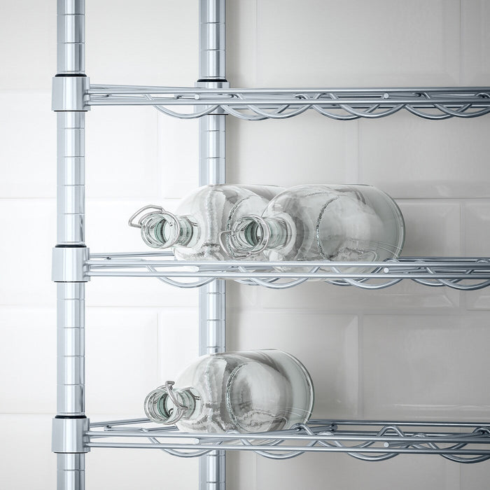 OMAR Bottle shelf, galvanised, 46x36x94 cm, 20167211