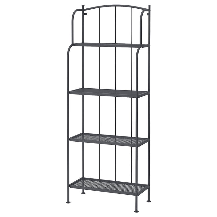 LACKO Shelving unit, outdoor, grey 61x160 cm