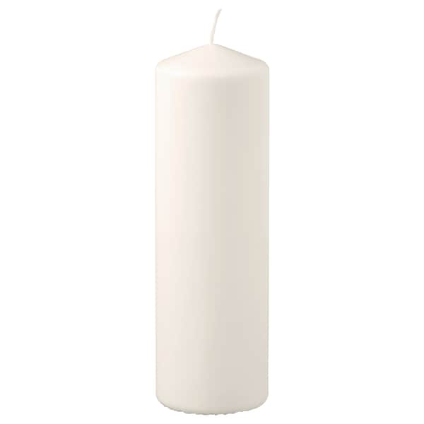 FENOMEN Unscented block candle, natural 25 cm