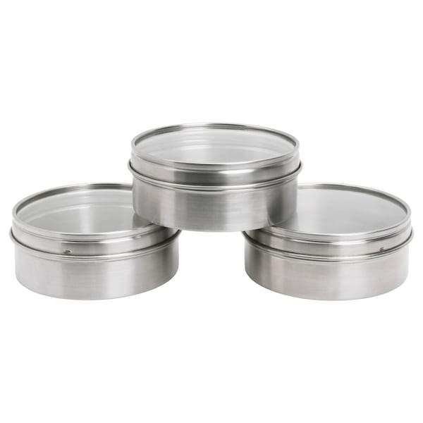 GRUNDTAL Container, stainless steel 10 cm