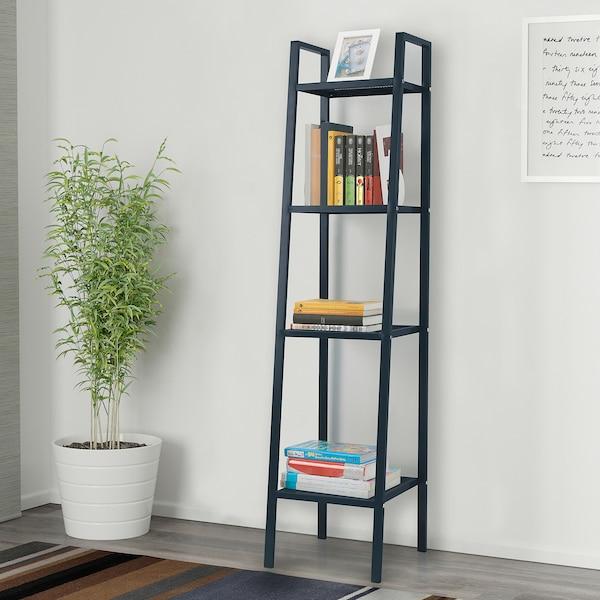 LERBERG Shelf unit, dark grey 35x148 cm