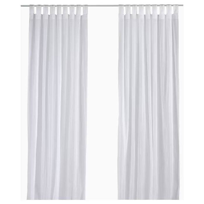 MATILDA Sheer curtains, 1 pair, white, 145x250 cm