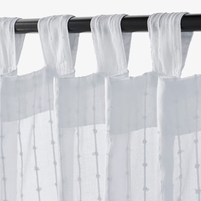 MATILDA Sheer curtains, 1 pair, white, 145x250 cm