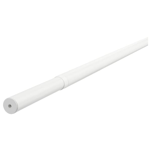 HUGAD Curtain rod, white 210-385 cm