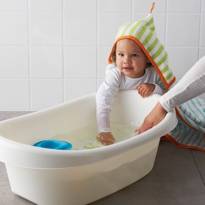 LATTSAM Baby bath, white/green