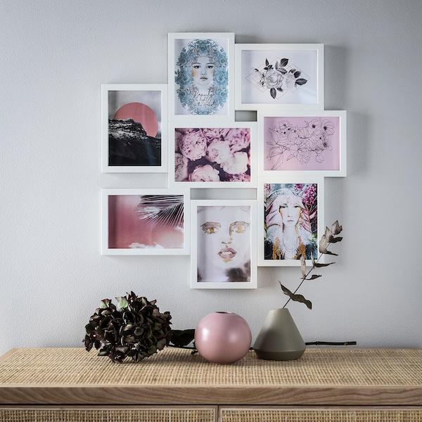 VAXBO Collage frame for 8 photos, white 13x18 cm