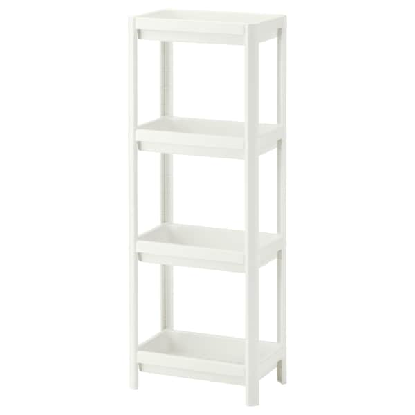 VESKEN Shelf unit, white 36x23x100 cm