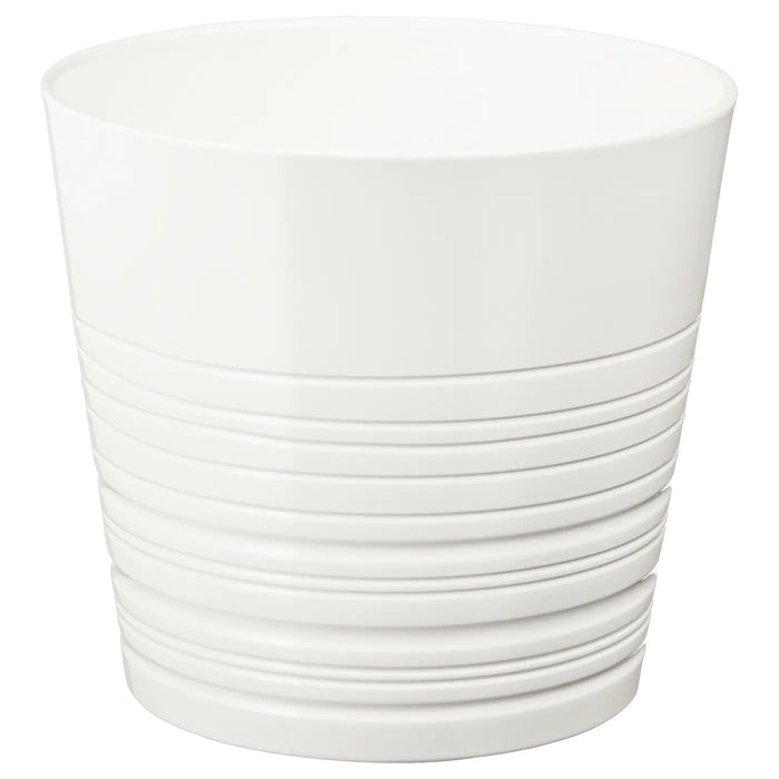 MUSKOT Plant pot, white, 24 cm