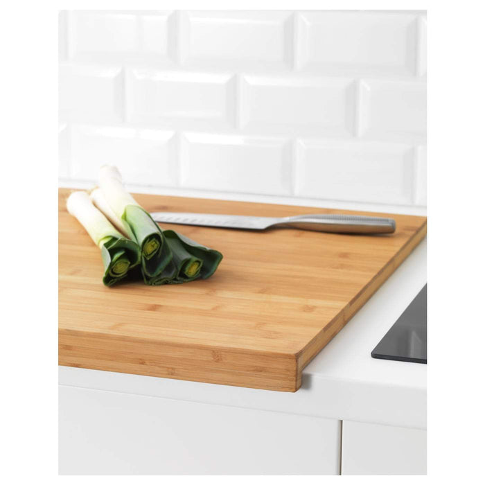 LAMPLIG Chopping board, bamboo 46x53 cm