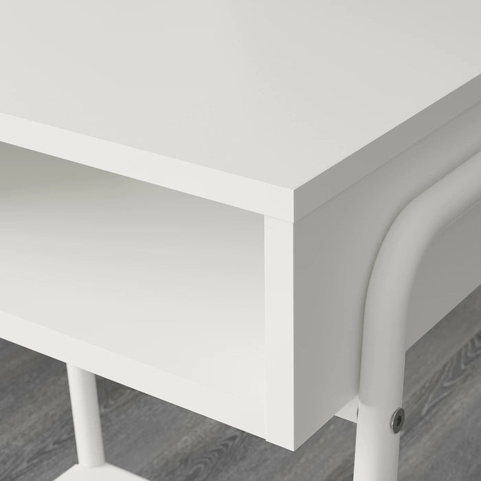 SETSKOG Bedside table, white, 45x35 cm (17 3/4x13 3/4 ")