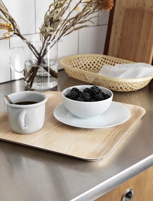 FORMEDLA Tray with anti-slip, wood effect 33x33 cm