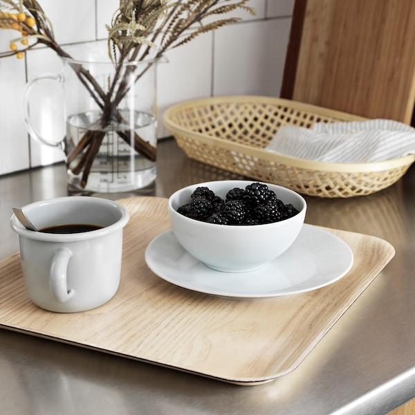 FORMEDLA Tray with anti-slip, wood effect 33x33 cm