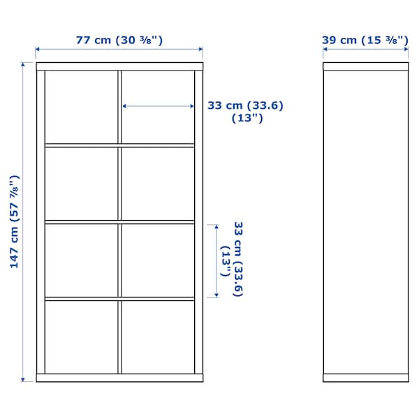 KALLAX Shelving unit, white 77x147 cm