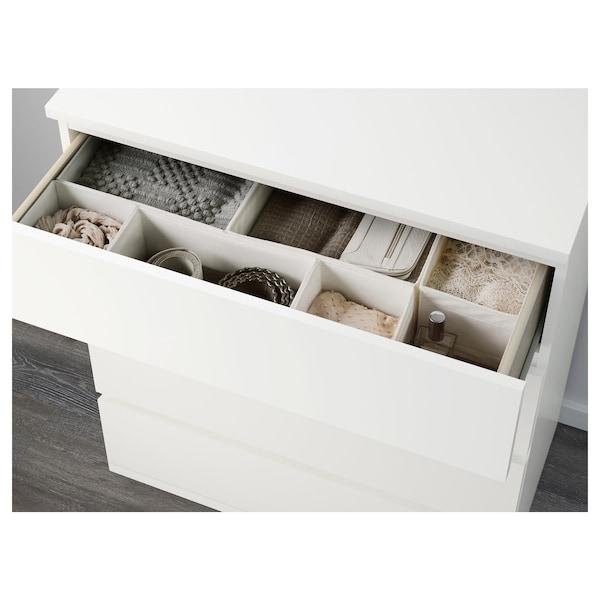 MALM chest of 4 drawers 80x101 cm white