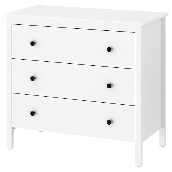 KOPPANG Chest of 3 drawers, white 90x83 cm