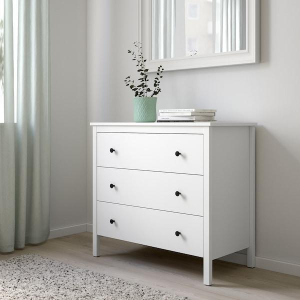 KOPPANG Chest of 3 drawers, white 90x83 cm