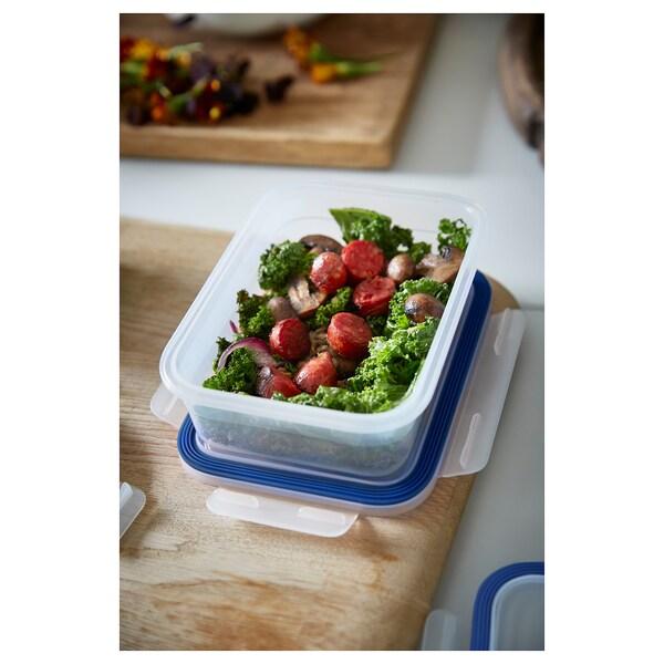 IKEA 365+ Food container, rectangular/plastic 1.0 l