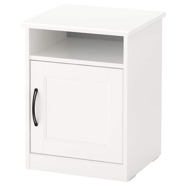 SONGESAND Bedside table, white 42x40 cm