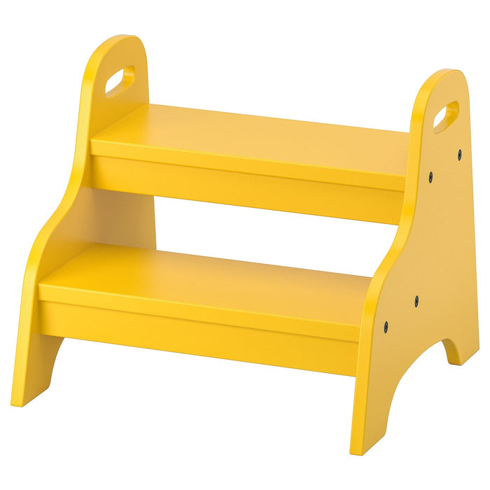 TROGEN children's step stool, yellow, 40x38x33 cm