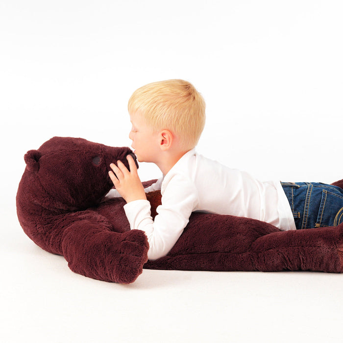 DJUNGELSKOG Soft toy, brown bear