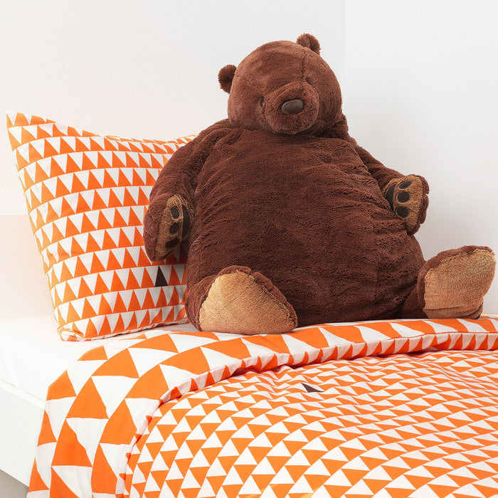 DJUNGELSKOG Soft toy, brown bear