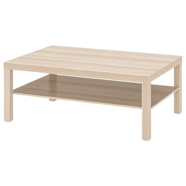 LACK coffee table 118x78 cm, white stained oak effect