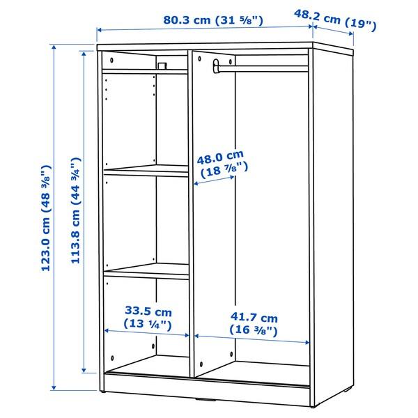 SYVDE Open wardrobe, white 80x123 cm