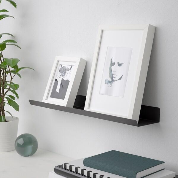 MALMBACK Display shelf, dark grey 60 cm