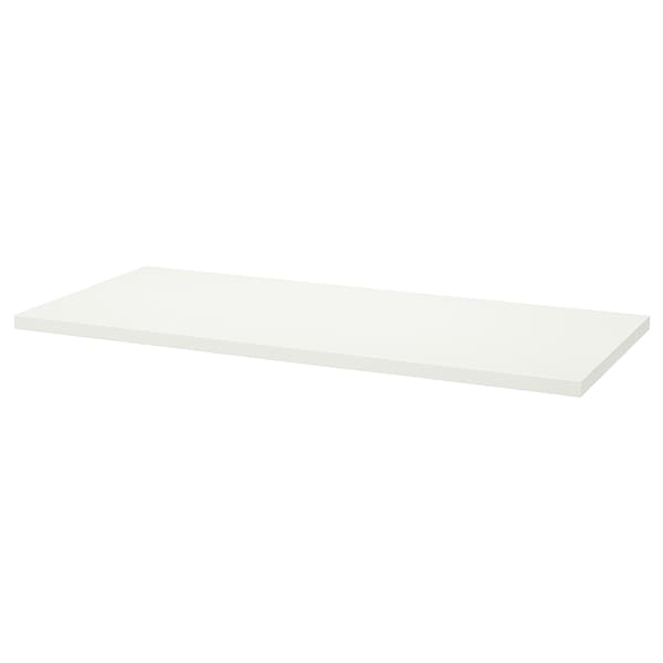 LAGKAPTEN table top, white, 140x60 cm