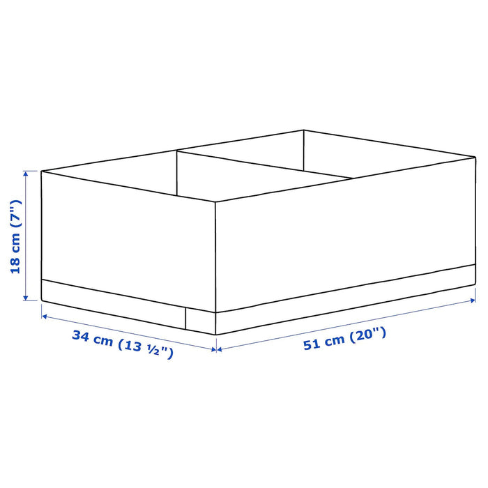 STUK Box with compartments, white 34x51x18 cm