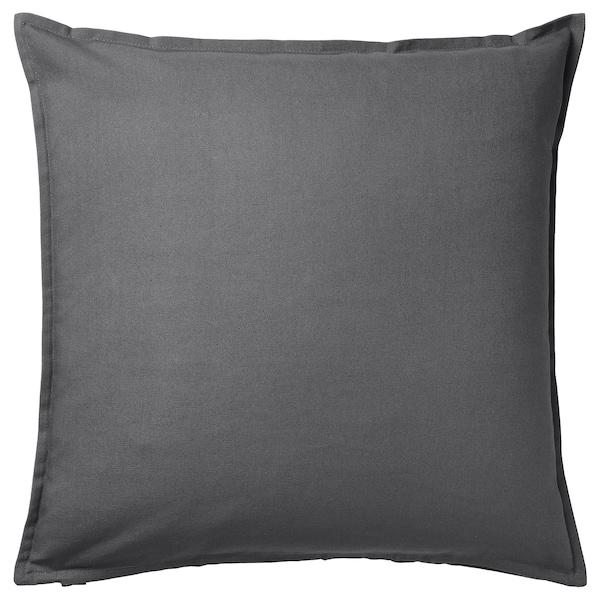 GURLI Cushion cover, dark grey 50x50 cm