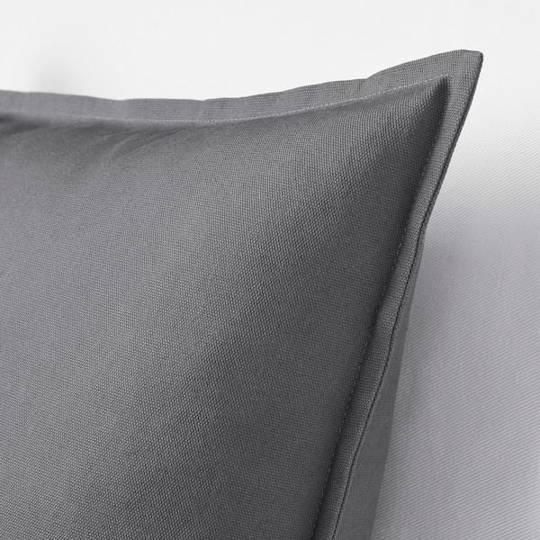 GURLI Cushion cover, dark grey 50x50 cm