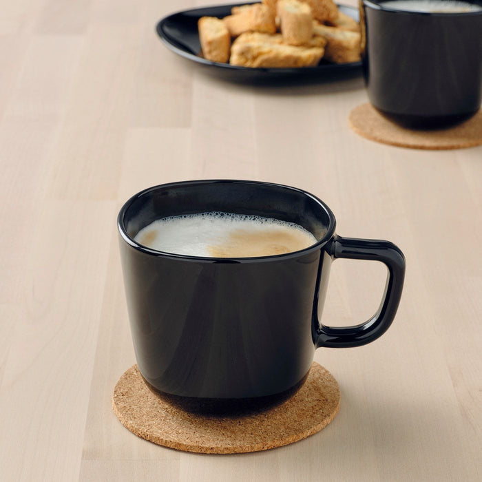 BACKIG Mug, black 37 cl