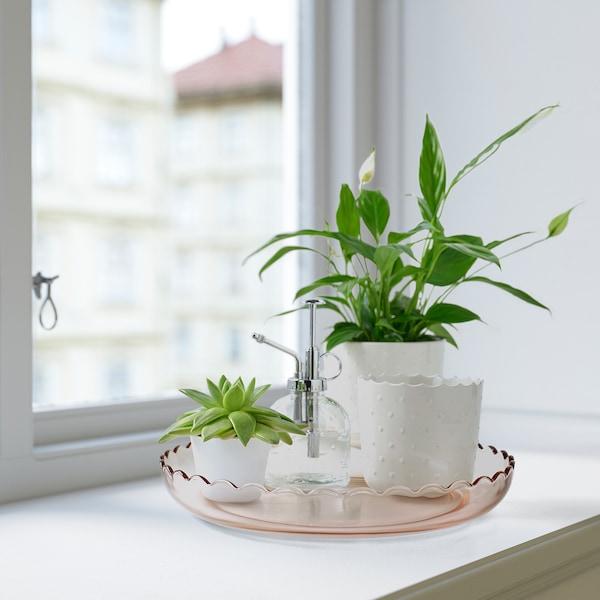 SESAMFRON Decoration dish, light pink 30 cm